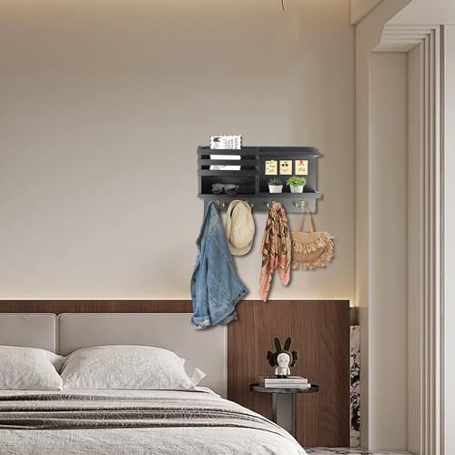 Key Holder Wall Mount, Wood Key and Mail Organizer for Wall - Image 7