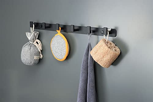 Coat Rack, Heavy Duty Stainless Steel 6 Tri Coat Hook Hanger - Image 3