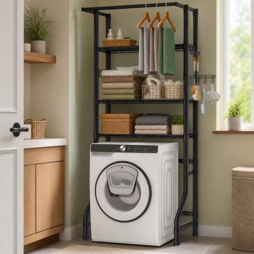 Over the Washer and Dryer Storage Shelf,Freestanding Laundry Room - Image 3