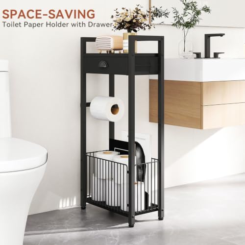 IBUYKE Toilet Paper Holder Toilet Roll Dispenser Storage - Image 3