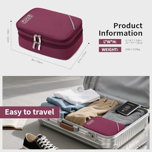 Lanola Electronic Organizer Travel Double Layer Cable Organizer - Image 3