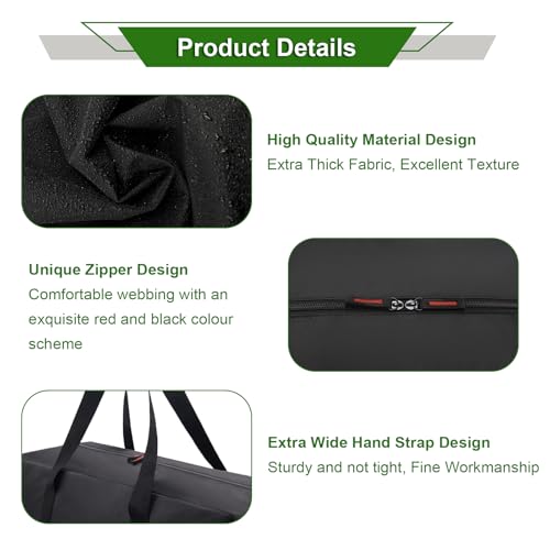 24" Grill Tool Organizer, BBQ Tool Storage Bag Heavy Duty - Image 5
