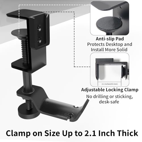 Anti-Spill Large Desk Cup Holder Clamp, Pencil Holder & - Image 6