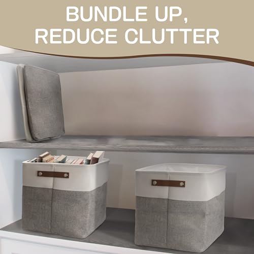 BROOKSTONE, 2 Pack Storage Bins with Handle - Image 4