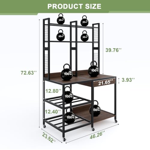 3D Printer Stand with Filament Storage, Table with Top Shelf - Image 3