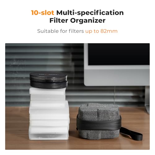 K&F CONCEPT 10 in 1 Lens Filter Case, Filter Bag Up to 82mm - Image 7