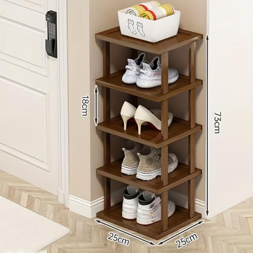 Vertical Shoe Rack - Tall Narrow Shoe Rack Organizer - Image 3