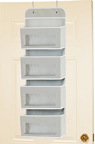 Simple Houseware 4 Clear Window Pocket Over Door Hanging - Image 8