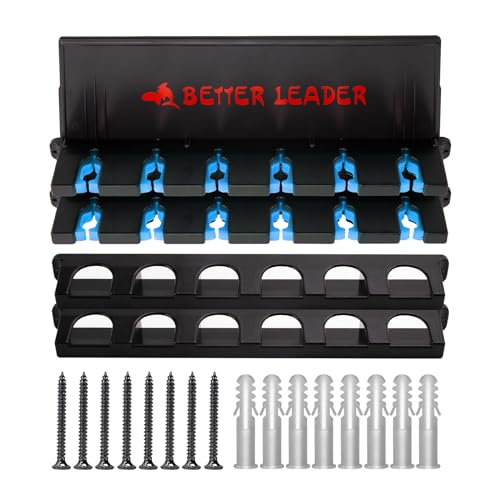 2-Pack Vertical Fishing Rod Holder Wall Mount Rack for Garage - Image 3