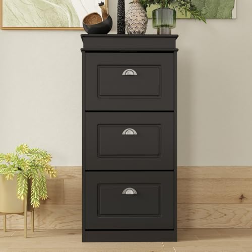 Panana Narrow Shoe Storage Cabinet, Freestanding Shoe Rack - Image 3