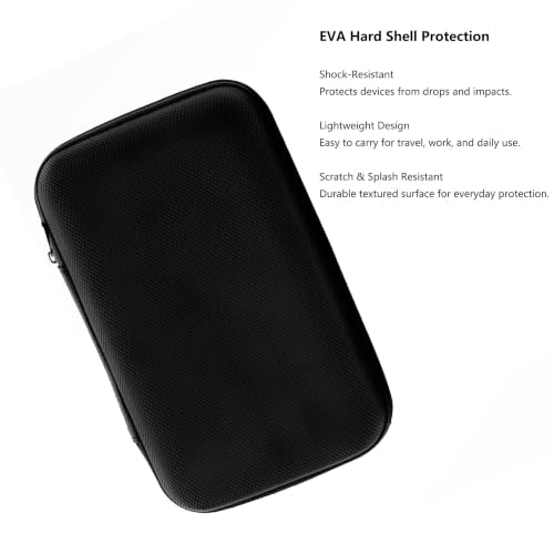 U-KIME EVA Electronics Organizer Case for Cables, Chargers - Image 3