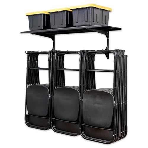 StoreYourBoard Chair Storage Rack with Storage Shelf – - Image 2