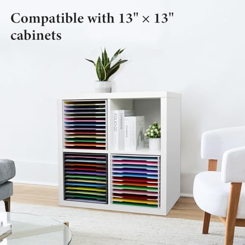 SANFURNEY 12 Slots Scrapbook Paper Organizer for Sizes 12" x 12" - Image 7