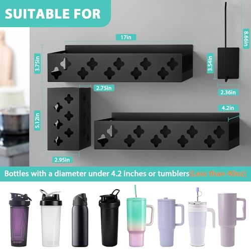 Magnetic Water Bottle Organizer for Fridge, Magnetic Cup - Image 3