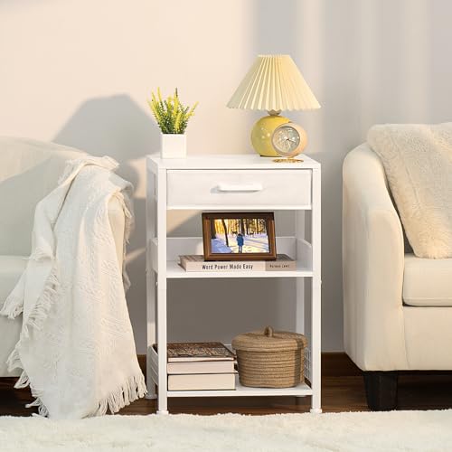 Lerliuo Printer Stand with Storage, 3-Tier Printer Table,White - Image 3