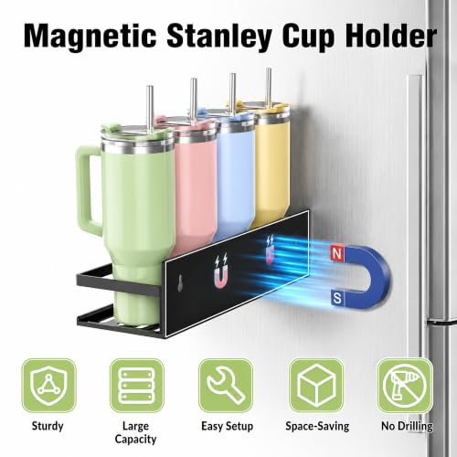4 Pack Iron Magnetic Water Bottle Holder for Tumbler 20/30/40 oz - Image 4