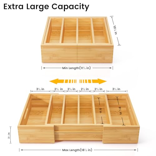 Kiasthome Expandable Bamboo Lid Organizers Inside Ca | All Products - Image 3