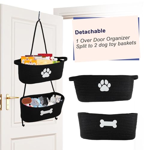 2-Tier Dog Baskets,Over Door Hanging Oganizer for Pet - Image 6