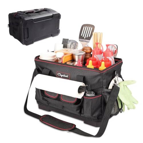 Chyaidach Large Grill Caddy with Hard Bottom and Paper - Image 2