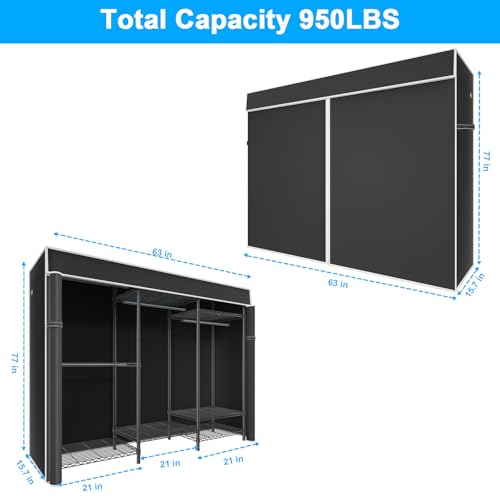 E13C Heavy Duty Closet Organizer System，Freestanding - Image 4