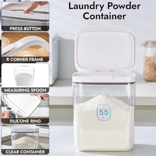 Laundry Detergent Container - 5.5L/12Lbs Laundry Soap - Image 5