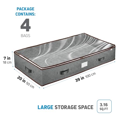 ZOBER Under Bed Storage Bags, Underbed Storage Containers - Image 3