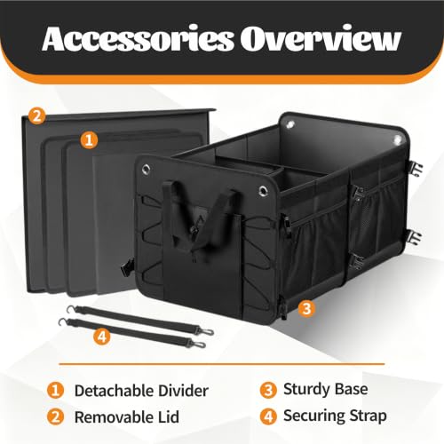Car Trunk Organizer for SUV Sedan Pickup Cargo Storage - Image 6