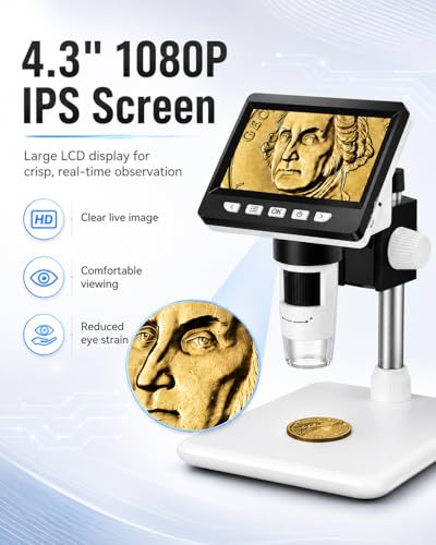Digital Coin Microscope 1000X, 4.3" LCD Coin Magnifi | All Products - Image 3