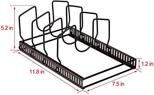Toplife Pot Lids Organizer Rack for Cabinet and Coun | All Products - Image 3