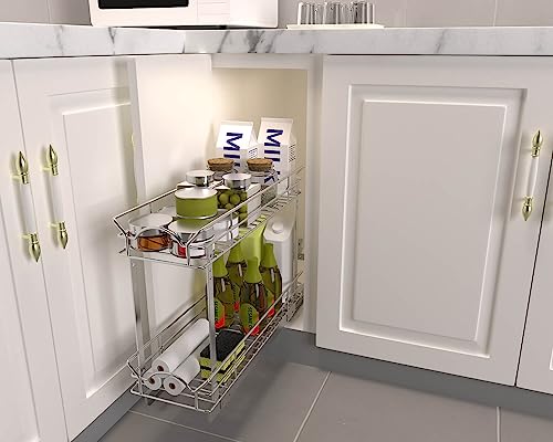 OCG Slide Out Cabinet Organizer for Narrow Cabinet (9" W X 21" - Image 4