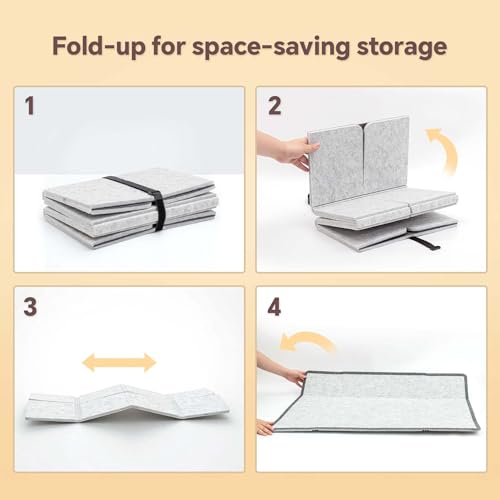 Tektalk Foldable Jigsaw Puzzle Board, Felt Puzzle Mat - Image 5