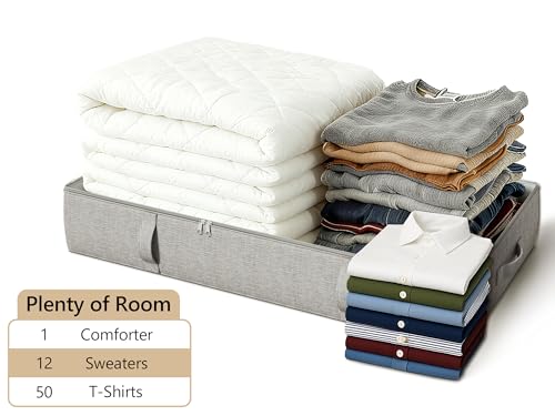 2-Pack Under Bed Storage Containers, 8 Inches Tall Clothes - Image 8