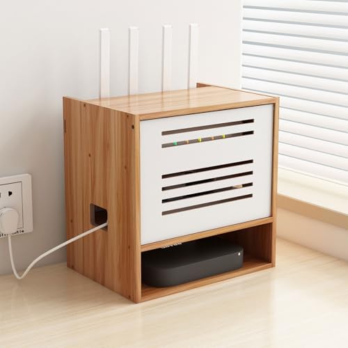 WiFi Router Storage Cabinet, Multi-Functional Router Storage Box - Image 2