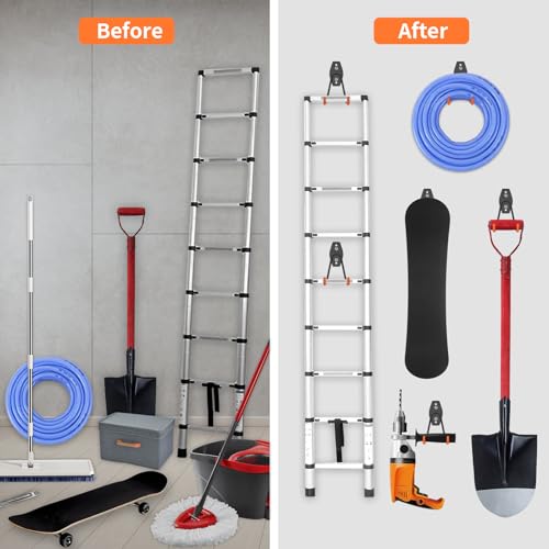 ENUODA Large Garage Hooks Heavy Duty - Ladder Hanger | Garage Storage - Image 6