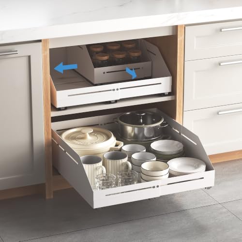 Pull Out Cabinet Organizer 12.5"-17.7"D&12.5"-21"W R | Pull Out Organi - Image 2