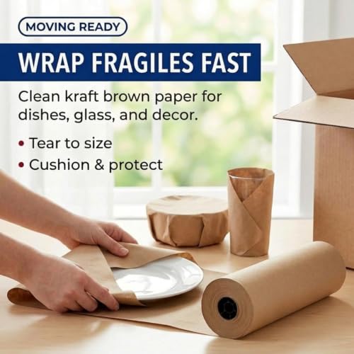 BOX USA Kraft Paper Roll 12 x 10800" (900'), 40# Recycled - Image 5
