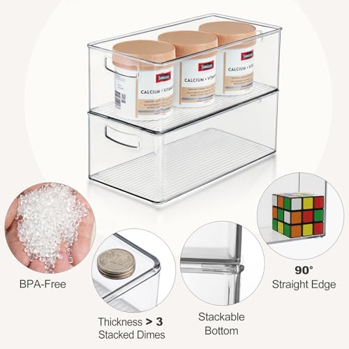 8 Pack Freezer Organizer Bins,Stackable - Image 6