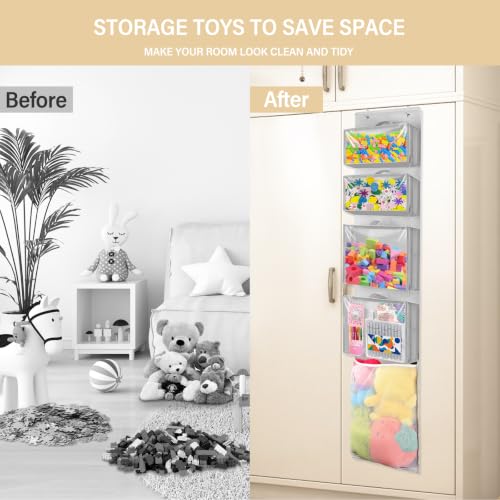 Over Door Toy Organizer, Hanging Stuffed Animal Storage - Image 5