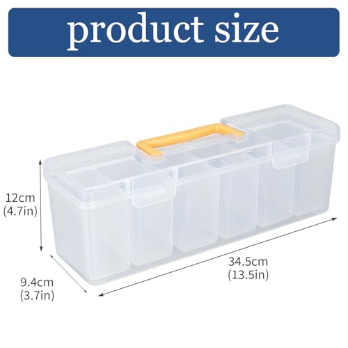 Tool Box Organizer, Clear Plastic Small Tool Box With 6 - Image 8