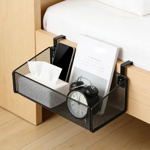 Bedside Caddy Hanging Storage Basket No-Drill – | Home Organization - Image 6