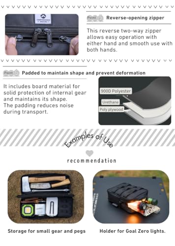 CAMPINGMOON Tent Stake Bag Camping Tool Organizer | Home Organization - Image 5
