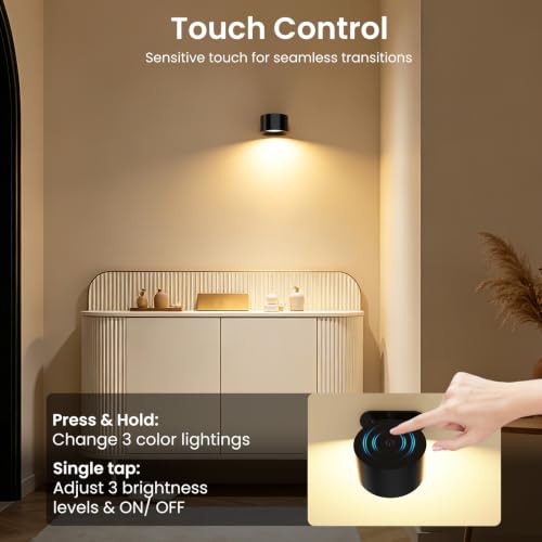 Koopala LED Reading Lights, Wall Mounted Sconces with 3 Color - Image 5