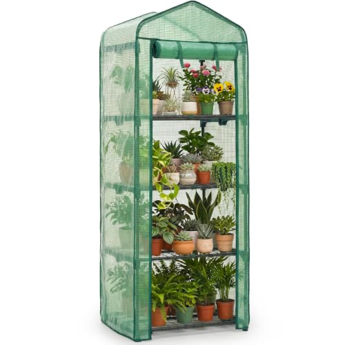 Mini Greenhouse Indoor Outdoor 4 Tier Portable Greenhouse - Image 2