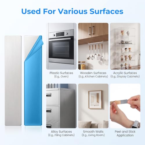 22Pcs Metal Strips for Magnets with Adhesive Plate Backing& - Image 8