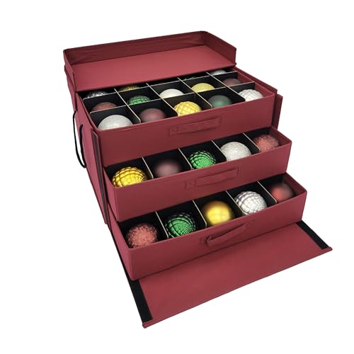 Christmas Ornament Storage Box, Holds 60-4 Inch Ornaments - Image 2
