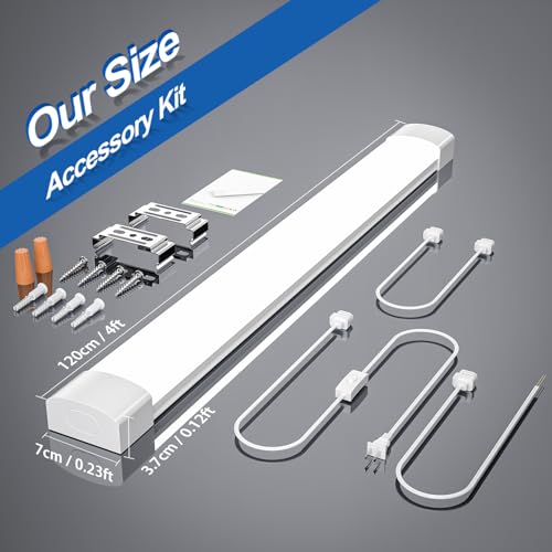Airand LED Shop Lights for Garage 4FT with Plug, Utility Linkable - Image 7
