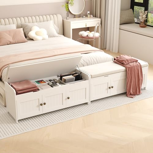HOMEFORT 41.3" Shoe Bench with Lift Top Storage, Entryway - Image 3