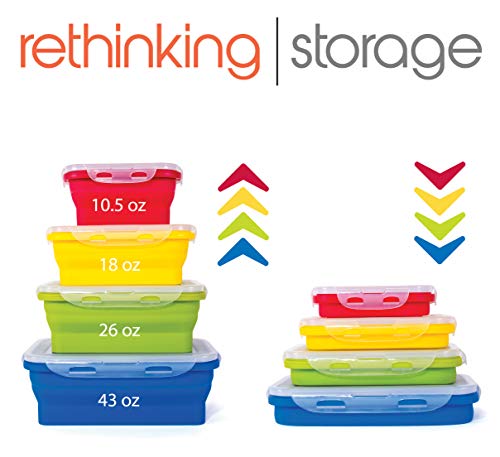 Kitchen Home Thin Bins Collapsible Containers – Set of 4 - Image 5