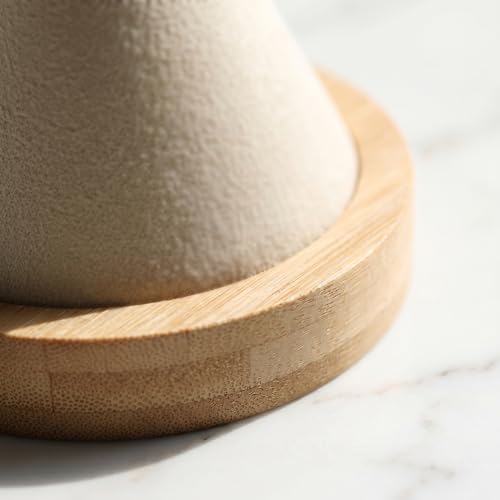 Beige Wooden Cone Bracelet Display Stand Holder for Bangle, Watch - Image 7