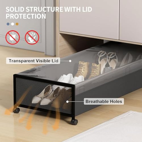 Eastherry Under Bed Storage with Wheels, 2 Pack 36" Extra Long - Image 6